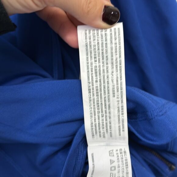 Gilly Hicks Recharge Royal Blue Coach Full Zip Athleisure Jacket Size L - Picture 4 of 5